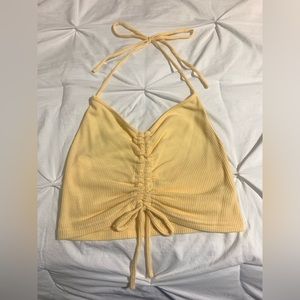 Pacsun Me To We Yellow Halter Neck Top